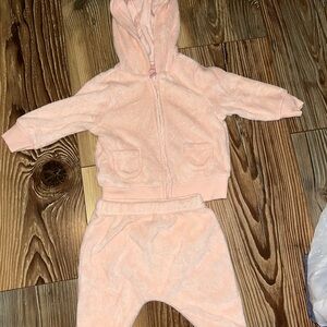 Cozy Pink Baby Hoodie and Pants Set